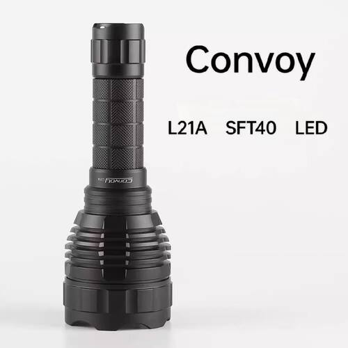Convoy手电筒黑色L21A -SFT40 强光LED远射27100野外游玩徒步巡逻