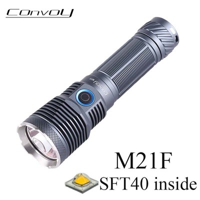 Convoy毛裤M21F手电筒SFT40 Led高CRI 21700 Type-c充电露营登山