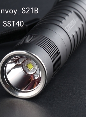 Convoy毛裤手电筒黑色S21B SST40 Led战术便携式21700露营徒步