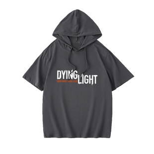 PC游戏周边消逝的光芒Dying LightT恤短袖衣服女男连帽背心宽松夏