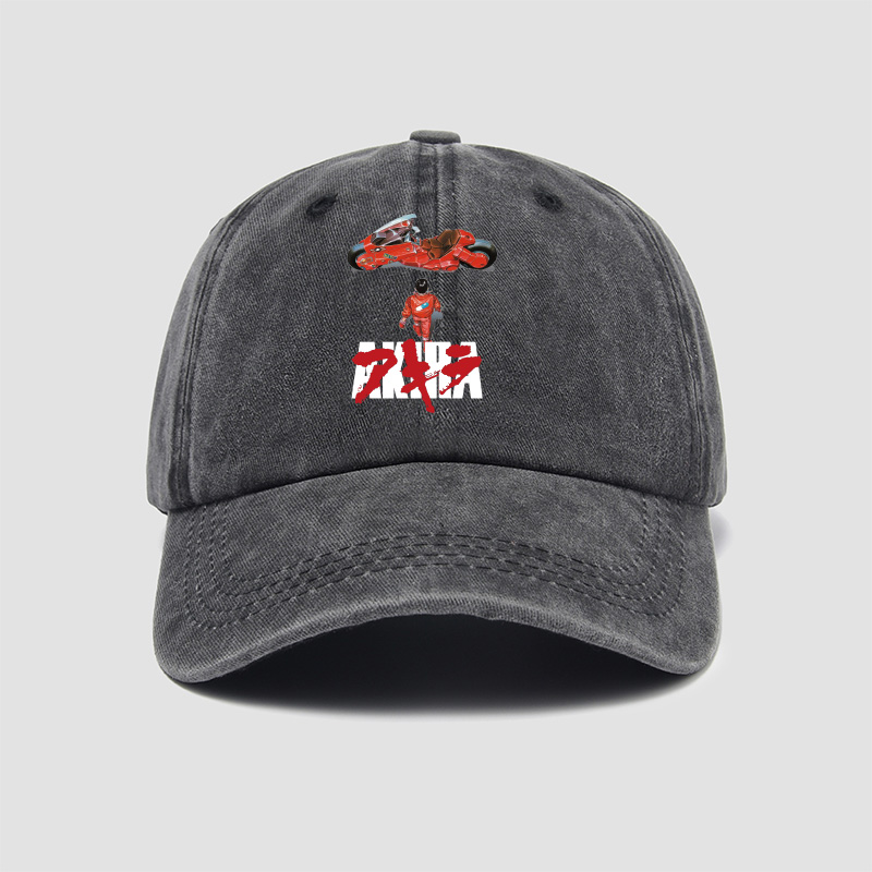 阿基拉大友克洋赛博朋克 机械风动漫网络游戏帽子棒球帽男女潮鸭