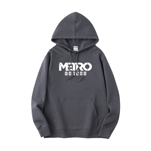 PS4 XBOX电玩游戏周边地铁离去卫衣连帽学生衣服套头男女上衣宽松