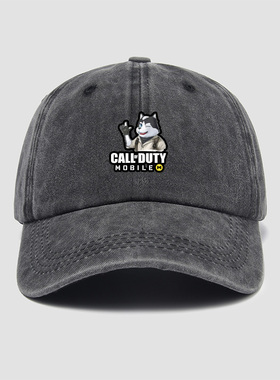 使命召唤CODM手游幽灵手机游戏周边帽子棒球帽男女水洗软顶鸭舌帽