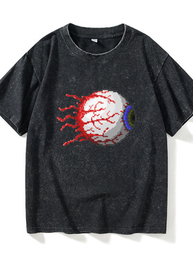 沙盒游戏 STEAM Terraria周边 泰拉瑞亚T恤短袖休闲衣服女男圆领