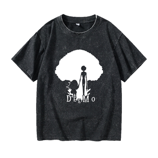 古树旋律deemo周边T恤短袖休闲衣服女男圆领大码宽松夏季情侣装棉