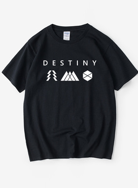 命运2 destiny PC游戏周边T恤短袖个性衣服男女圆领大码宽松夏季