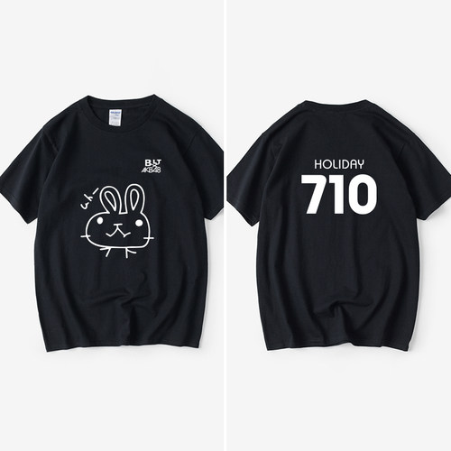 短袖圆领夏季宽松情侣装