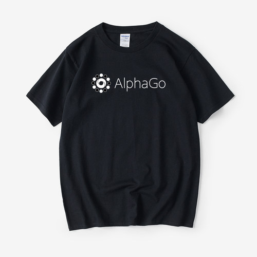 人机大战李世石AlphaGo 挑战阿尔法狗围棋智能T恤短袖圆领夏季男