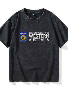 西澳大学University of Western Australia纪念品周边校服T恤短袖
