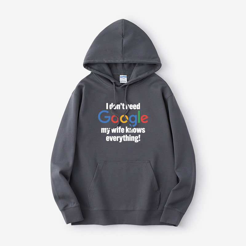 程序员I don't need google 极客码农Github javaGEE卫衣连帽学生