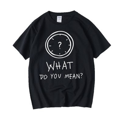 贾斯汀比伯 B宝JustinBieber WHAT DO YOU MEANT恤短袖圆领夏季男