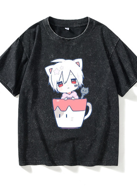 唱见まふまふmafumafu原创音乐ACG周边T恤短袖潮衣服女男圆领大码