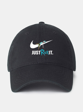 瑞克和与莫蒂联名对勾rick and morty周边帽子棒球帽男中国风鸭舌