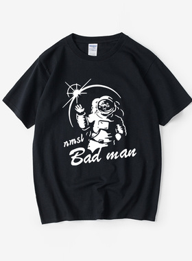 孙笑川同款NMSL自闭宇宙带带大师兄nmslofficiaT恤短袖Oversize衣