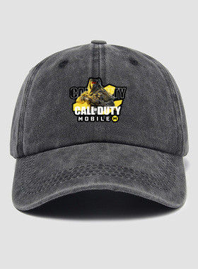 使命召唤CODM手游幽灵手机游戏周边帽子棒球帽男女水洗软顶鸭舌帽