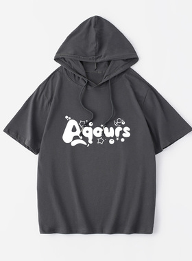 lovelive!sunshine!!水团Aqours 梨子露比动漫周T恤短袖黑色衣服