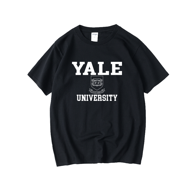 YALE耶鲁大学上卫衣美国大学名校纪念常春藤联盟T恤短袖原创男女