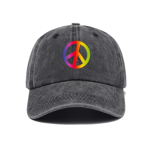 和平英文peace NO WAR反战帽子棒球帽男女小清新鸭舌帽遮阳帽户外