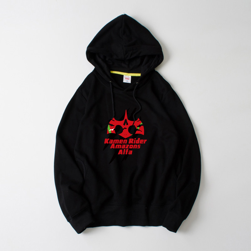 假面骑士amazons alfa 亚马逊鹰山仁千翼动漫卫衣连帽套头衫宽松