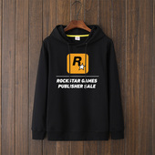 GTA5游戏公司 Rockstar Games周边R星标志卫衣连帽慵懒风衣服套头