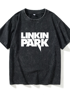林肯公园乐队linkin park摇滚T恤短袖个性衣服女男圆领大码宽松夏