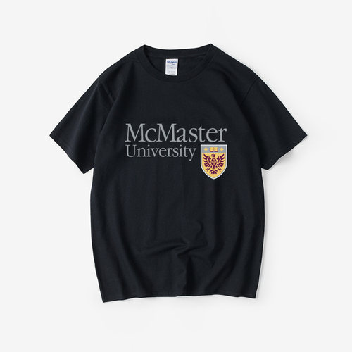 麦克马斯特大学McMaster University纪念品周边校服T恤短袖新款衣