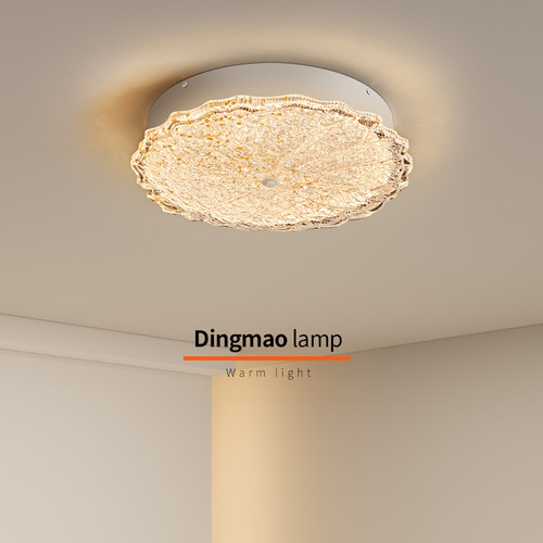 意式轻奢荷花高级感卧室灯设计师2025新款创意护眼房间复古吸顶灯