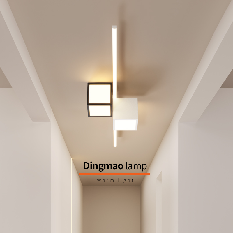 过道led阳台入户玄关简约衣帽间新款吸顶灯中山新款长条灯具现代