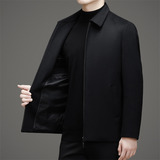 中老年纯色外套秋季新款高品质羊毛毛尼夹克M817P160适合贴牌，男装夹克，星座804（原QT730）