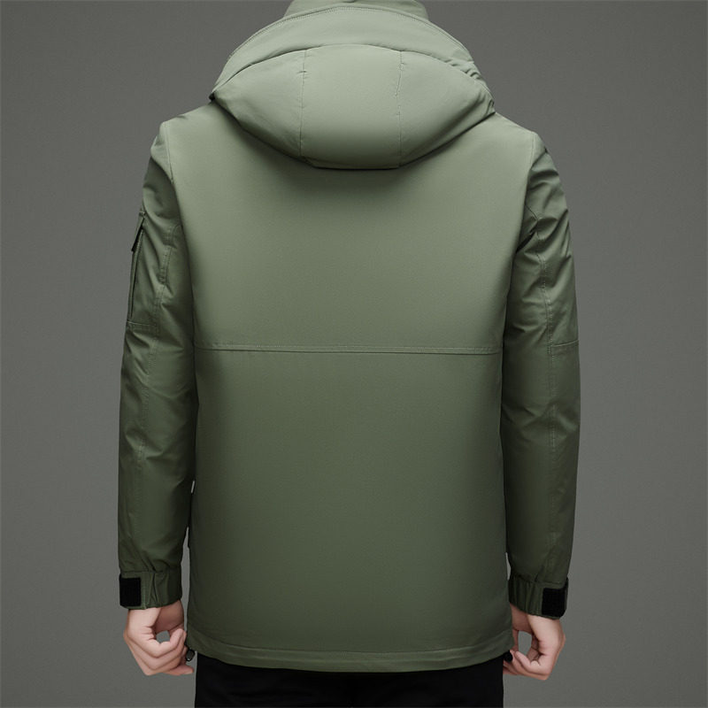 25年冬季连帽加厚保暖白鸭绒外套男士休闲羽绒服XZ804/M6908P245,男装羽绒服,星座804（原QT730）