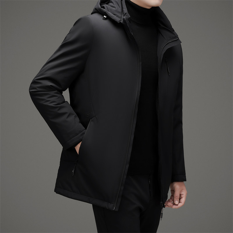 25年中老年男士羽绒内胆可拆连帽羽绒服冬季商务外套M852P265,男装羽绒服,星座804（原QT730）