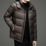 冬季新标高充绒帽可拆纯色简约羽绒服面包服XZ804/82505P300，男装羽绒服，星座804（原QT730）