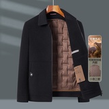 羽绒内胆可拆短款呢子夹克男士秋冬双面呢羊毛大衣男8861P260，男装毛呢大衣，星座804（原QT730）
