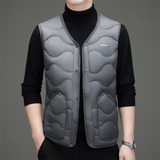 男士羽绒马甲冬季加厚保暖背心白鸭绒外套XZ804/M6910P135，男装羽绒服，星座804（原QT730）