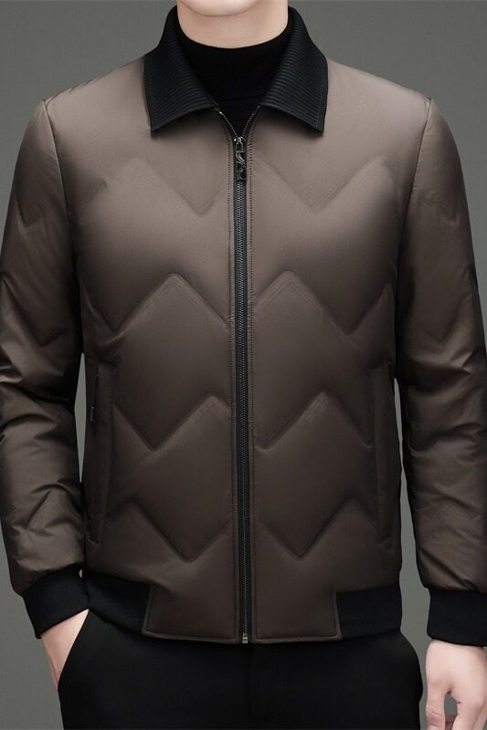 冬季新标85绒高充绒领子可拆简约棒球领羽绒服XZ804/M6953P240，男装羽绒服，星座804（原QT730）