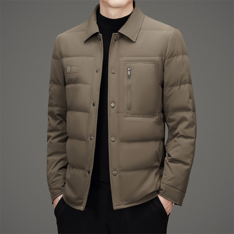 冬季翻领羽绒服男商务休闲新款加厚保暖保暖夹克XZ804/M9735P215,男装羽绒服,星座804（原QT730）