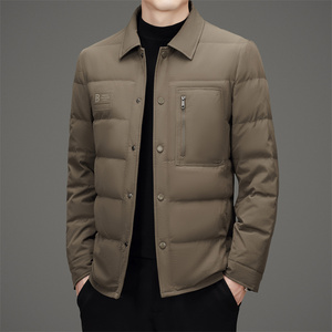 冬季翻领羽绒服男商务休闲新款加厚保暖保暖夹克XZ804/M9735P215图片