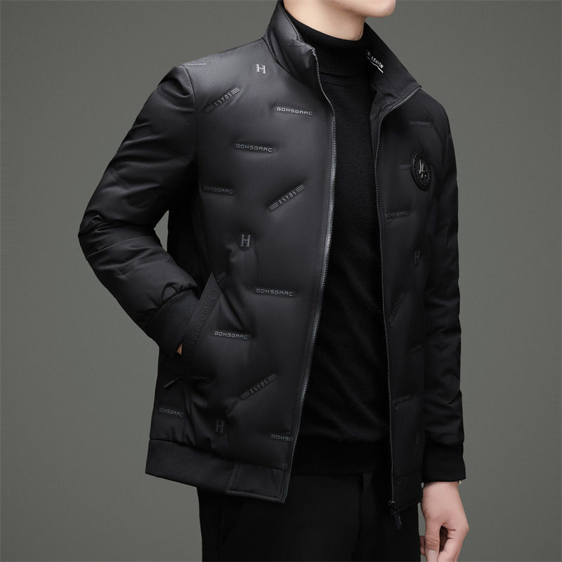 25年冬季男士商务立领白鸭绒羽绒服纯色羽绒外套XZ804/M6957P170,男装羽绒服,星座804（原QT730）