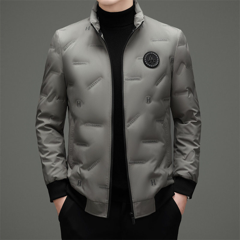 25年冬季男士商务立领白鸭绒羽绒服纯色羽绒外套XZ804/M6957P170,男装羽绒服,星座804（原QT730）