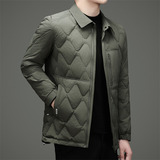 冬季男士休闲轻薄羽绒服加厚保暖菱形夹克XZ804/90806P185，男装羽绒服，星座804（原QT730）
