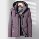 冬季新标高充绒连帽纯色简约羽绒服面包服XZ804/M6918P295，男装羽绒服，星座804（原QT730）