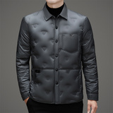 冬季男士休闲轻薄羽绒服加厚保暖压胶夹克XZ804/8989P190，男装羽绒服，星座804（原QT730）