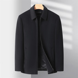 中老年纯色外套秋季新款高品质羊毛毛尼夹克M817P160适合贴牌，男装夹克，星座804（原QT730）