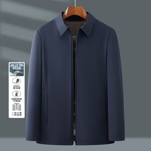 25年冬季中老年商务羽绒服白鸭绒内胆可拆J231P200图片