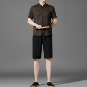 夏季唐装套装高端男士中老年风新中式汉服MB5108P115图片