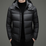 冬季新标高充绒帽可拆纯色简约羽绒服面包服XZ804/82505P300，男装羽绒服，星座804（原QT730）