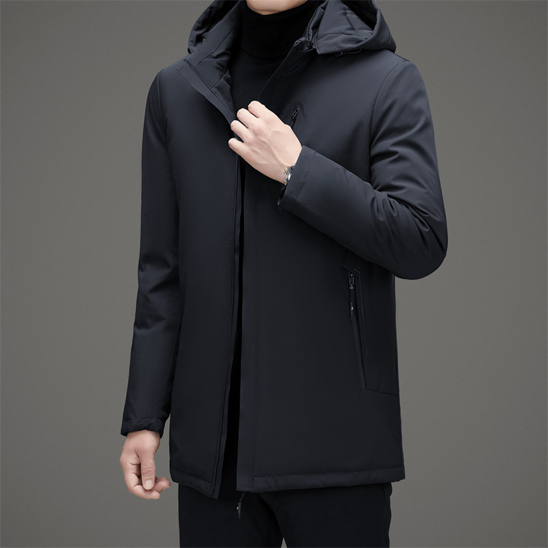 25年中老年男士羽绒内胆可拆连帽羽绒服冬季商务外套M852P265,男装羽绒服,星座804（原QT730）