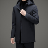 25年中老年男士羽绒内胆可拆连帽羽绒服冬季商务外套M852P265，男装羽绒服，星座804（原QT730）