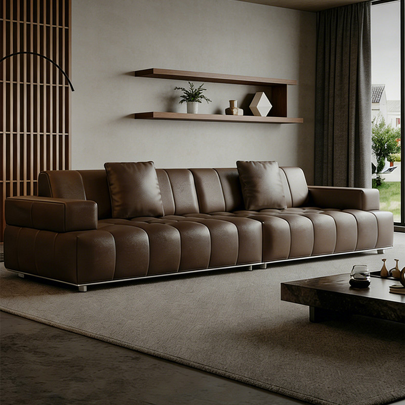 时增银河全青皮沙发头层牛皮飞天茅台米洛提半青皮劳伦斯新款沙发