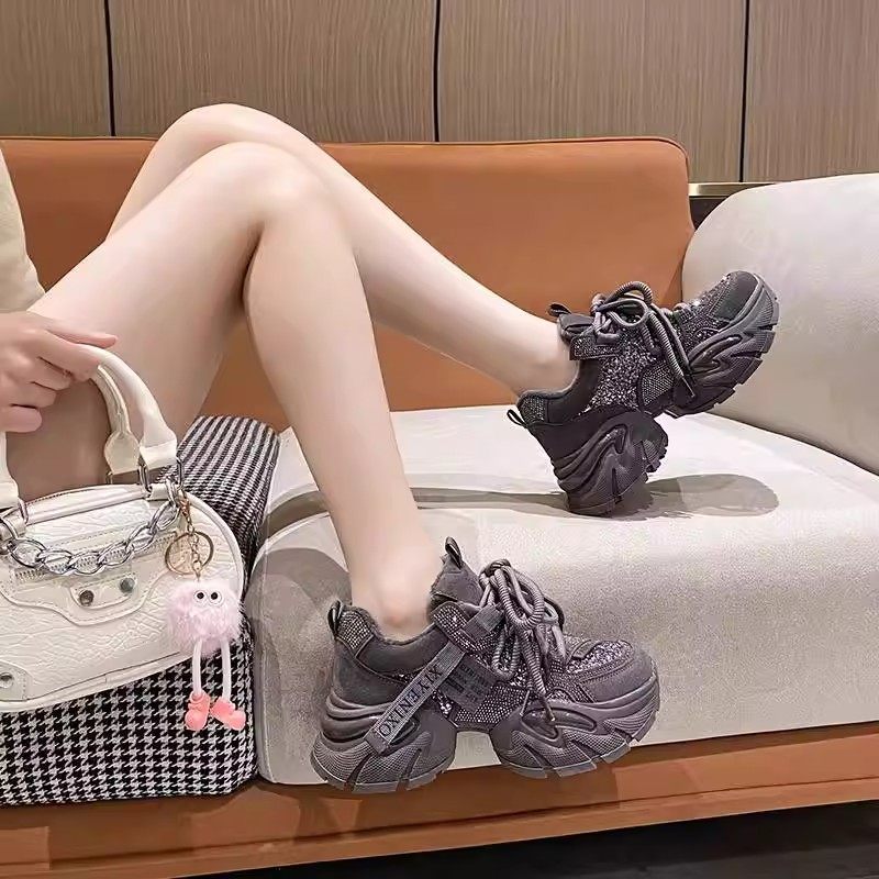 大码女鞋41到43宽胖脚厚底老爹鞋女休闲运动鞋子冬季新款加绒棉鞋,女鞋,老爹鞋,淘宝优惠券,粉丝福利购,淘宝优惠卷